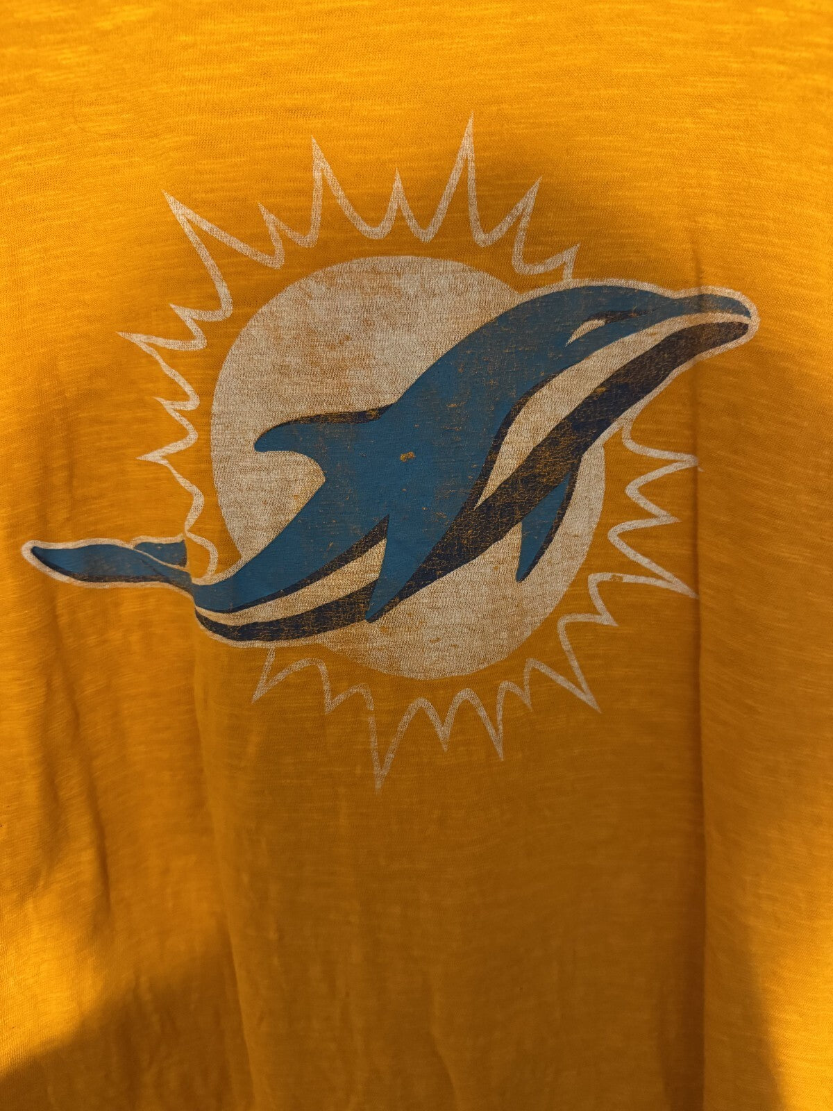 Miami Dolphins '47 Brand T-Shirt Men's Size L Orange