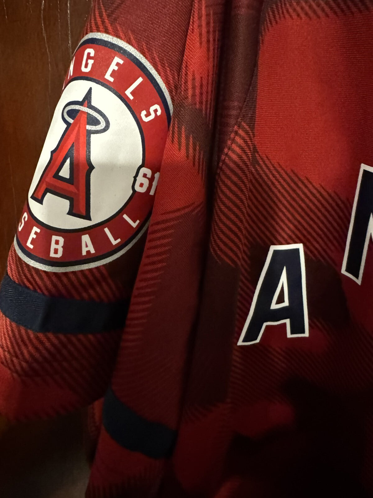 Los Angeles LA Angels of Anaheim Nike Jersey Red Mens Sz XXL