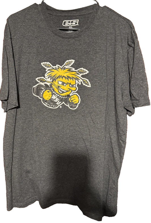 Wichita State Shockers e5 T-Shirt Gray NCAA Men Size XXL