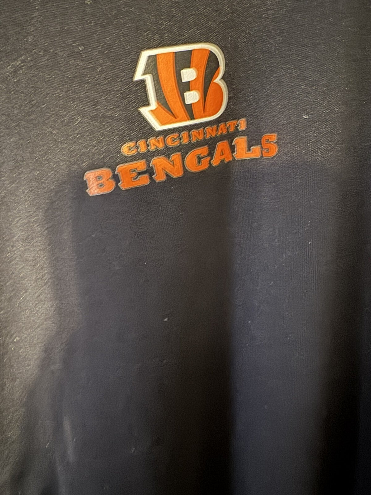 Cincinnati Bengals Long Sleeve T-Shirt Black Men’s Size L