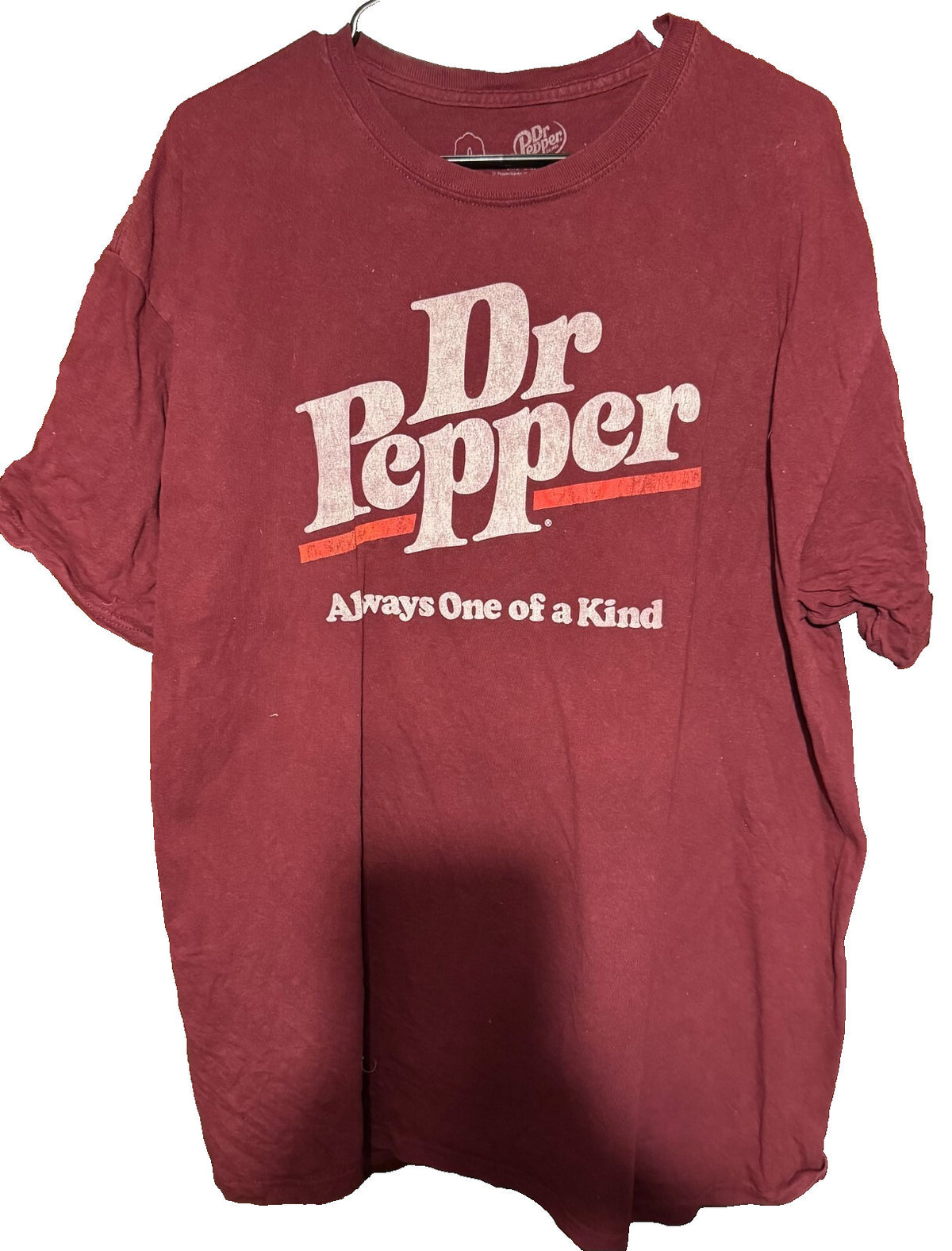 Dr. Pepper Logo Men's Size XL Red T-Shirt