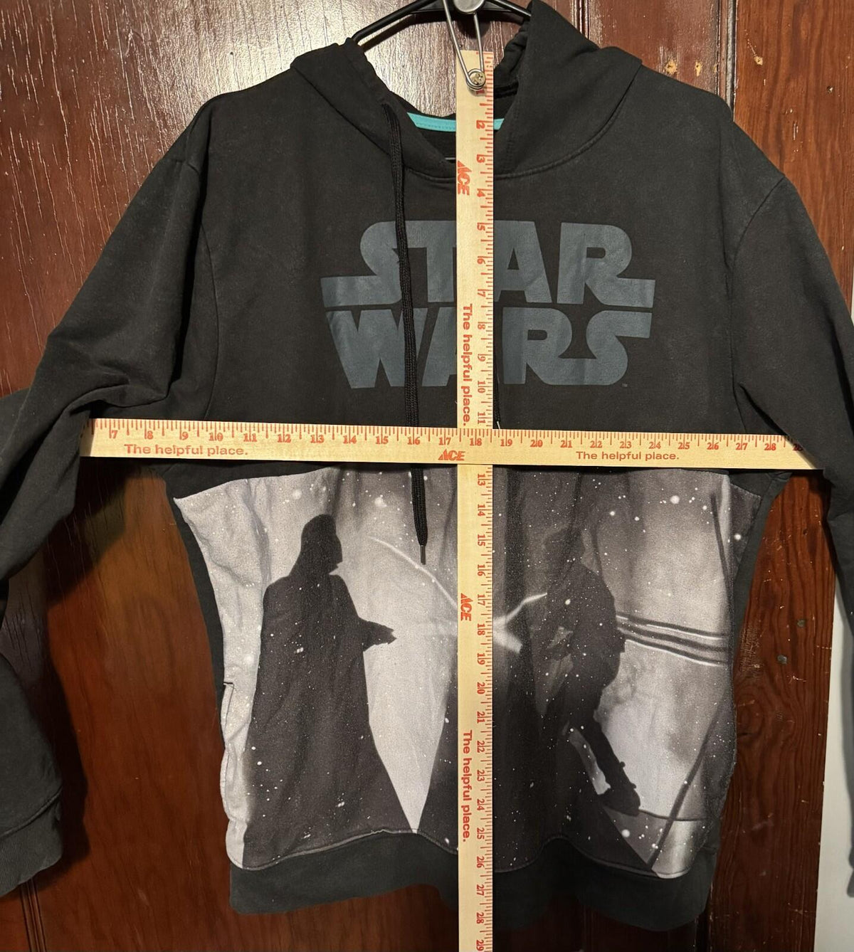 Star Wars Logo Characters Hoodie Men's Size XL? Black