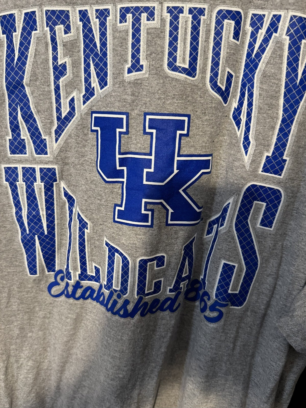 Kentucky Wildcats Short Sleeve T-Shirt Men Size 2XL Gray