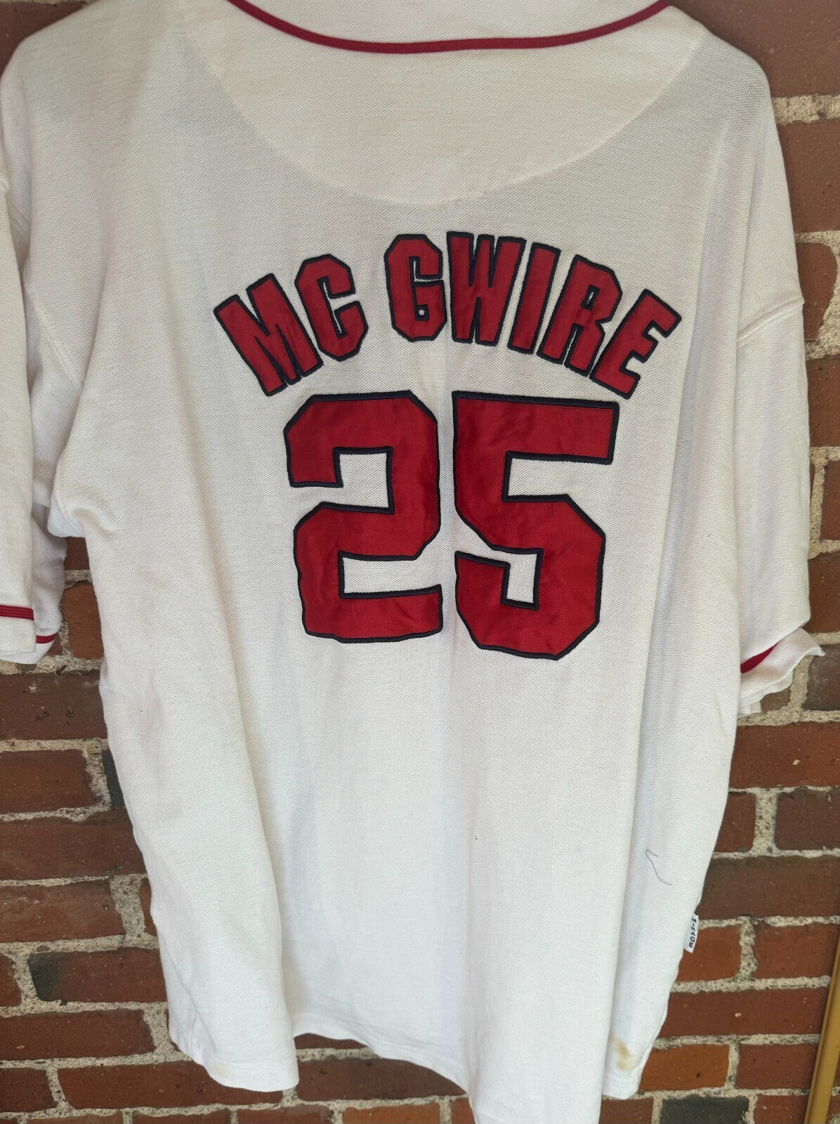 St. Louis Cardinals Mark McGwire Jersey Mirage Size XL White