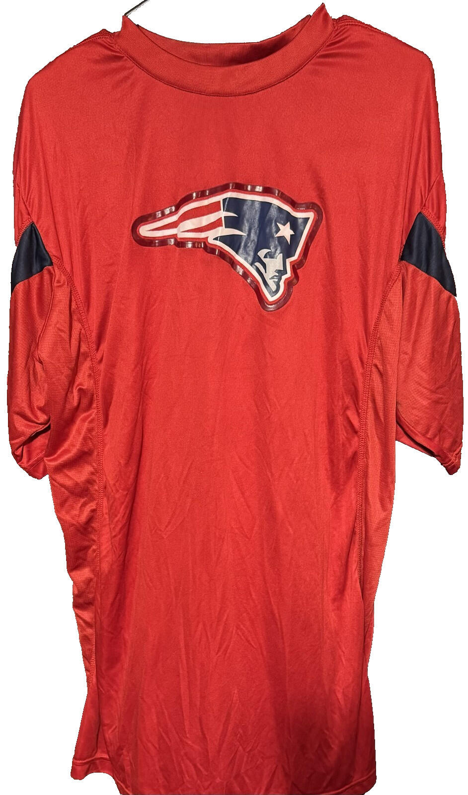 New England Patriots Majestic T-Shirt Men XLT Red Tee NFL