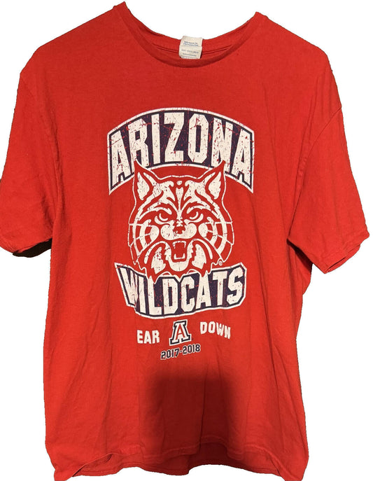 Arizona Wildcats Vintage T-shirt Men Sz L Red NCAA