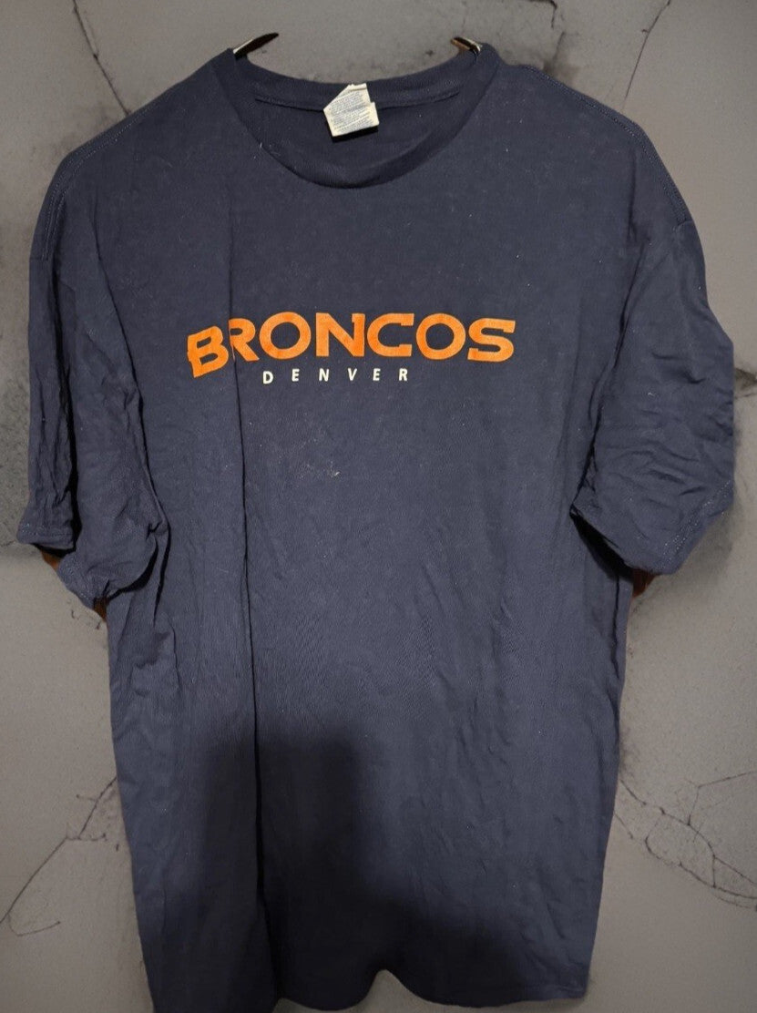 Denver Broncos Short Sleeve T-Shirt Men's L Blue