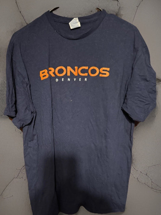 Denver Broncos Short Sleeve T-Shirt Men's L Blue