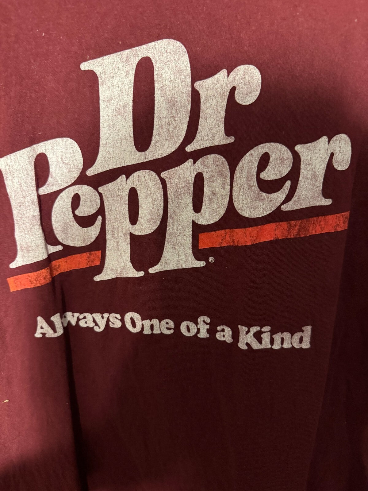 Dr. Pepper Logo Men's Size XL Red T-Shirt