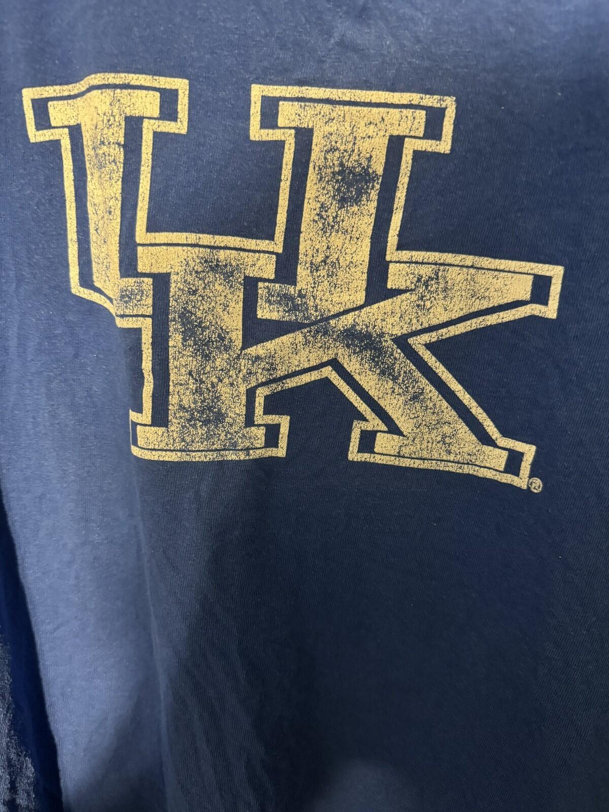 Kentucky Wildcats Short Sleeve T-Shirt Size L Blue