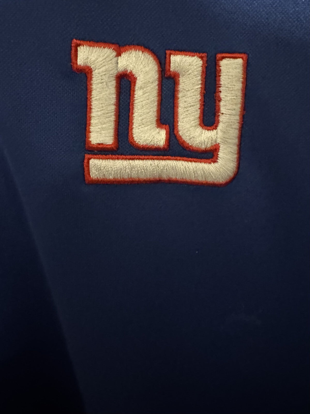New York Giants Short Sleeve Polo Shirt Men Sz XL Blue