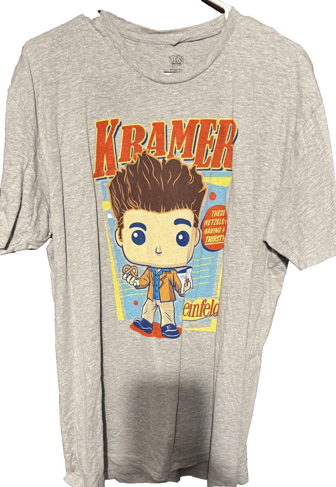 Seinfeld Kramer Funko Pop Marvel Tee shirt Men's Sz XL Gray