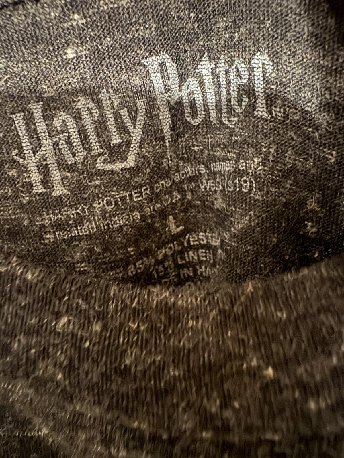 Harry Potter Hogwarts Super Soft T Shirt Men's Size L Gray