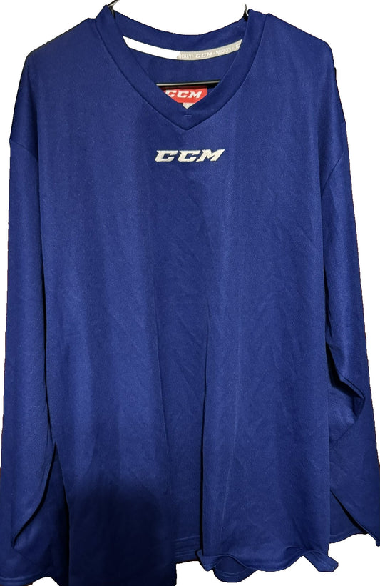 CCM Blank Practice Hockey Jersey Blue Men’s Size XL