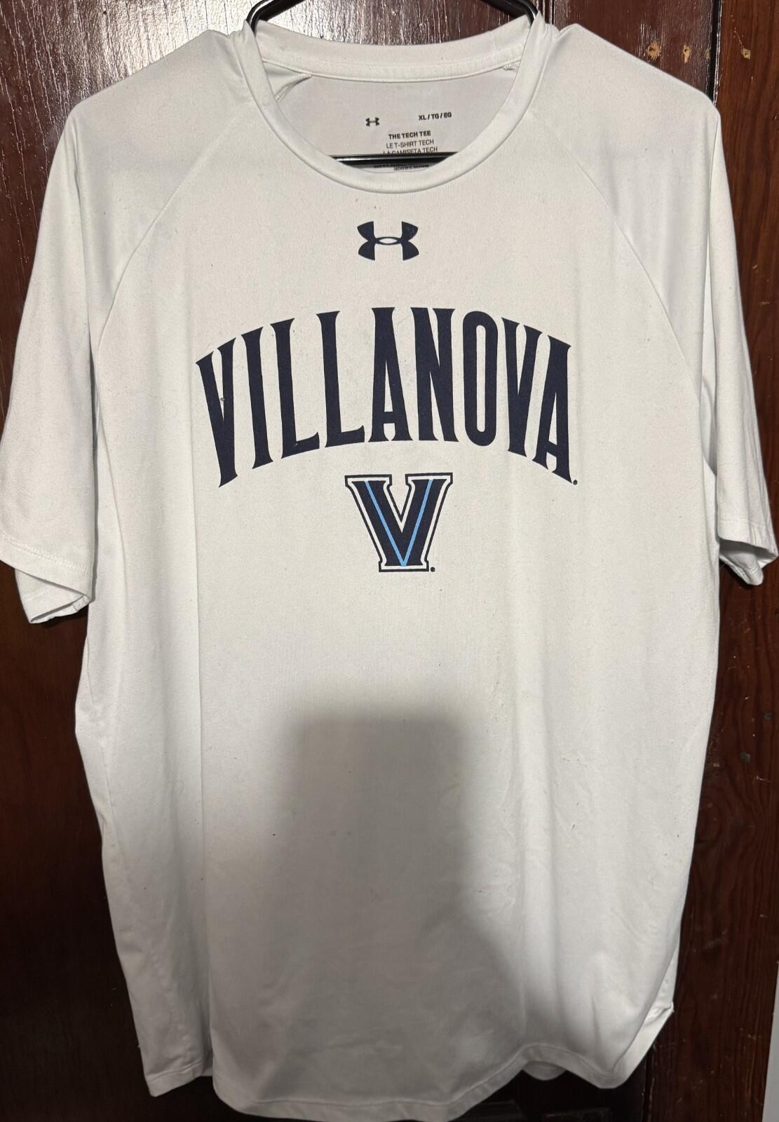 Villanova Wildcats S/S Under Armour T-Shirt Sz XL White