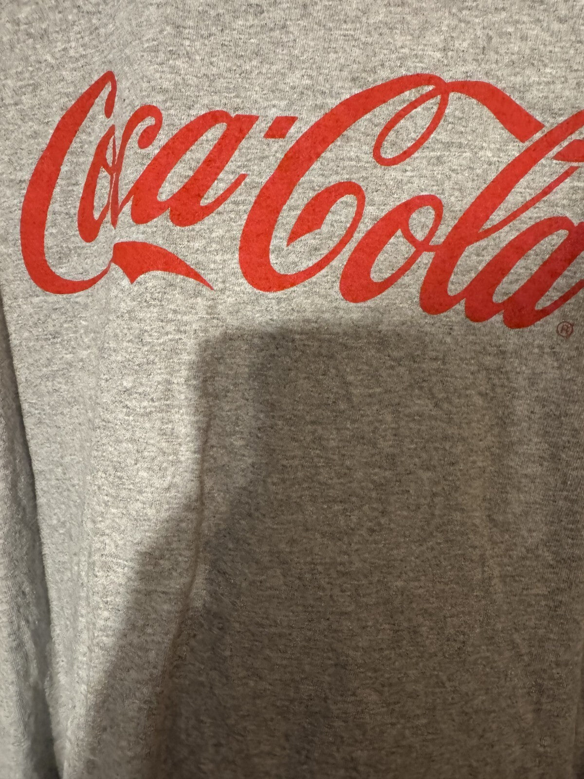 Coca Cola Classic Logo Men's Size XL Gray T-Shirt Coke