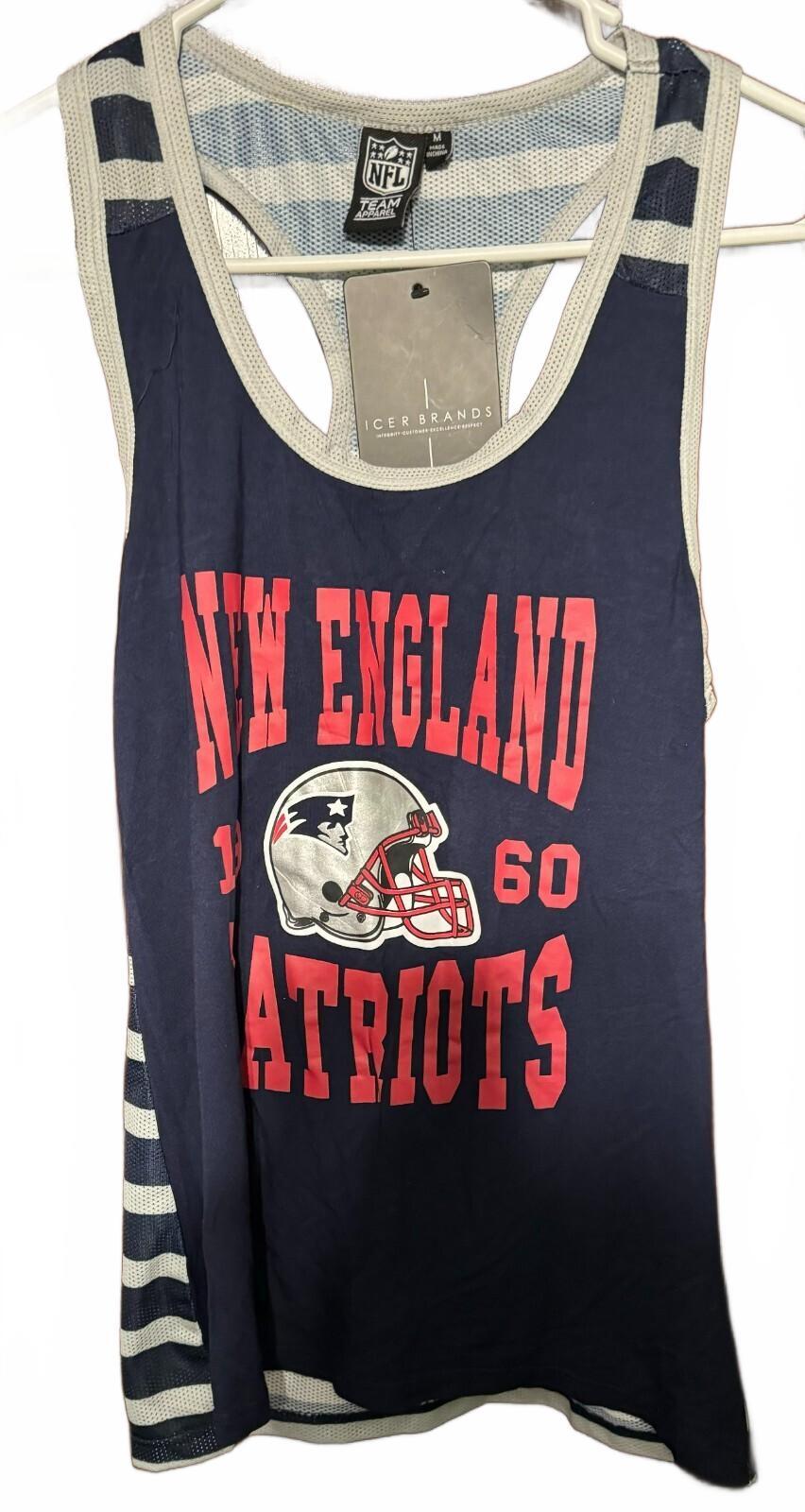 New England Patriots Womens Navy Tank Sz Med NEW WITH TAGS
