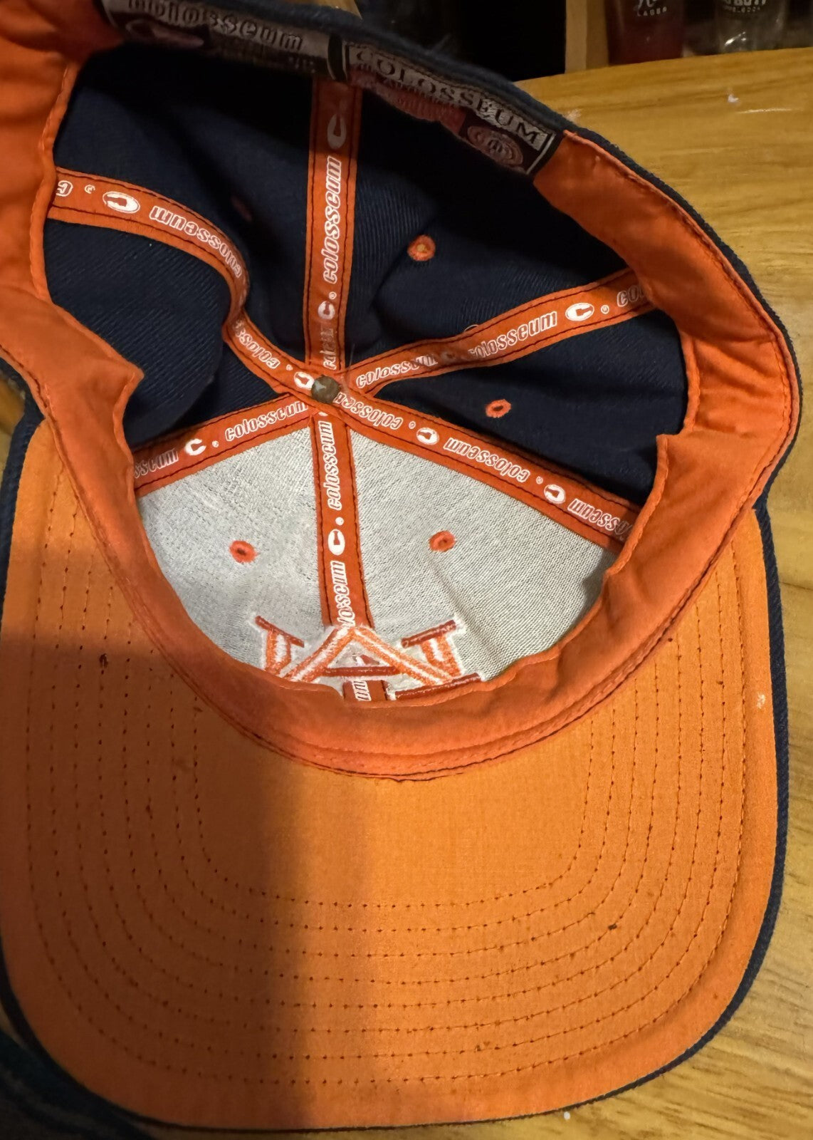 Auburn Tigers Colosseum Fitted Hat Blue Size 7 1/2 SEC