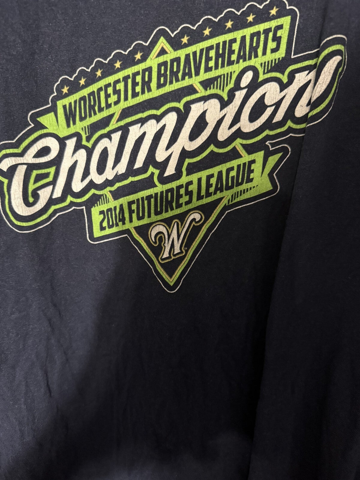 Worcester Bravehearts 2014 Champion t-shirt Blue men size XL