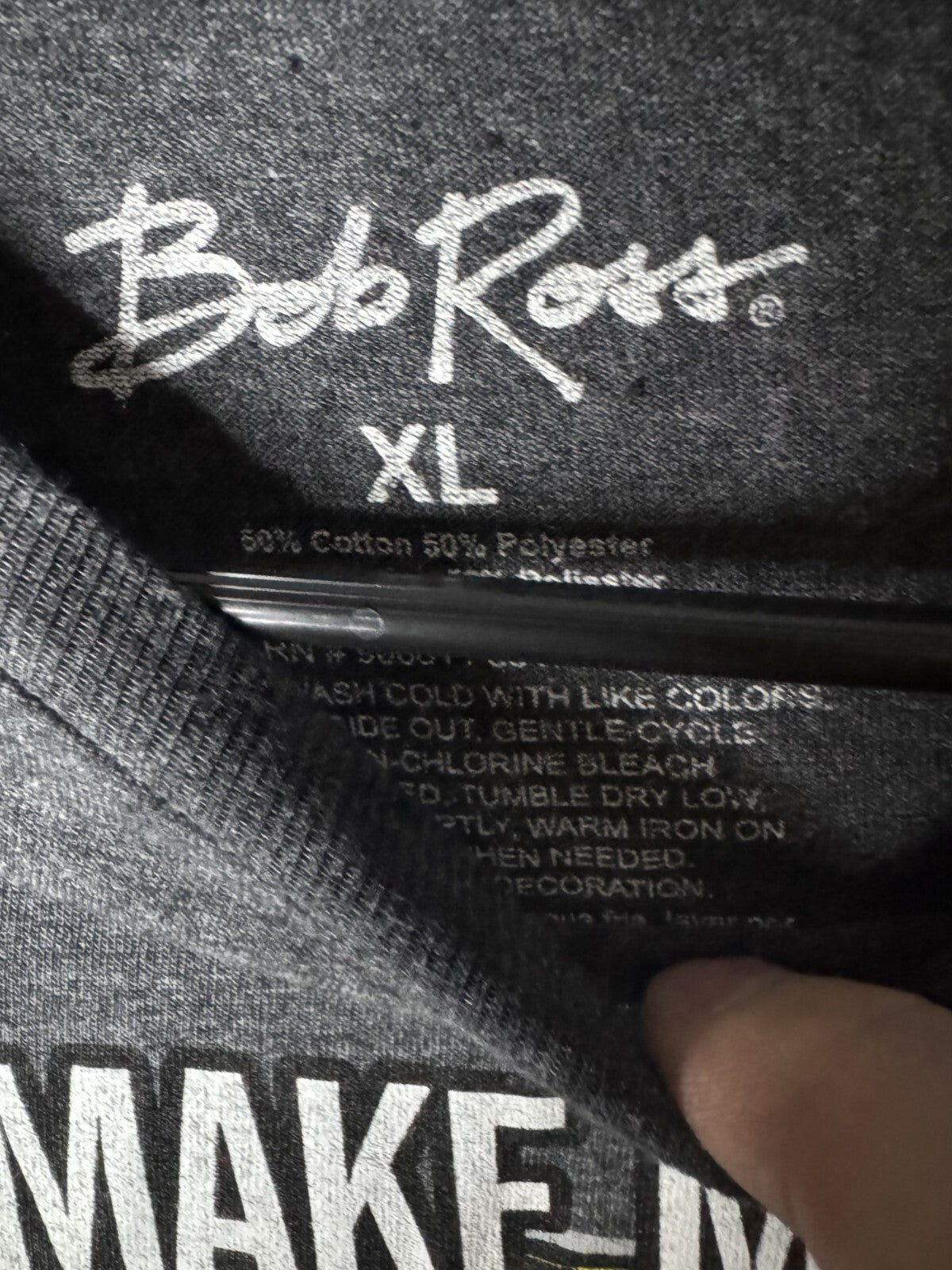 Bob Ross Mistakes in Life Character S/S T-Shirt Men's Sz XL Gray