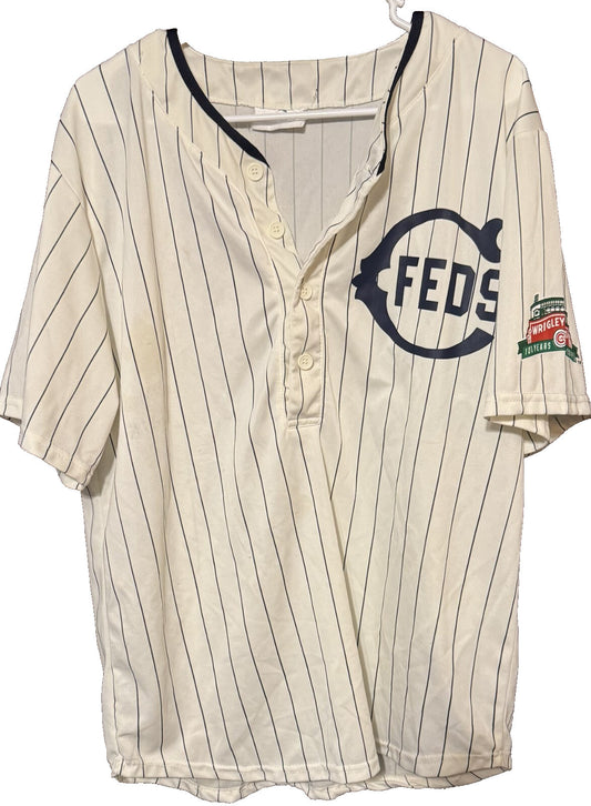 Chicago Cubs SGA Button up Jersey Men's Size L ? White
