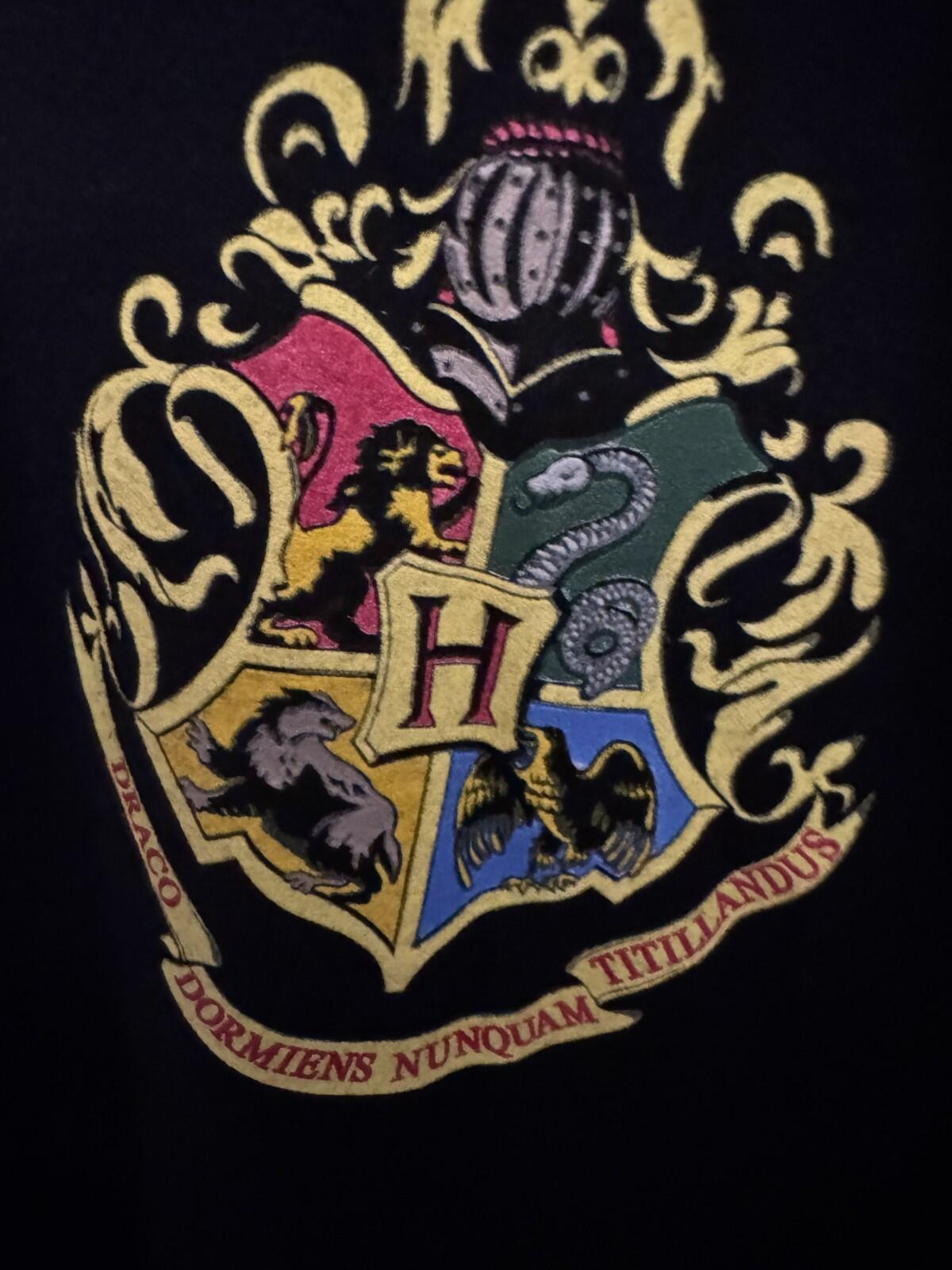 Harry Potter Hogwarts T-Shirt Men Sz L Blk NEW WITHOUT TAGS