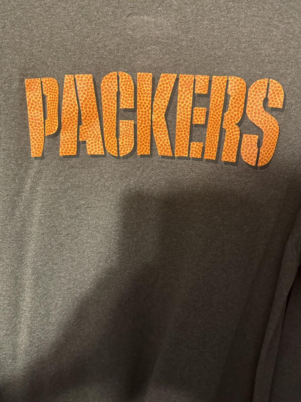 Green Bay Packers Long Sleeve T-shirt Size Men's M Green