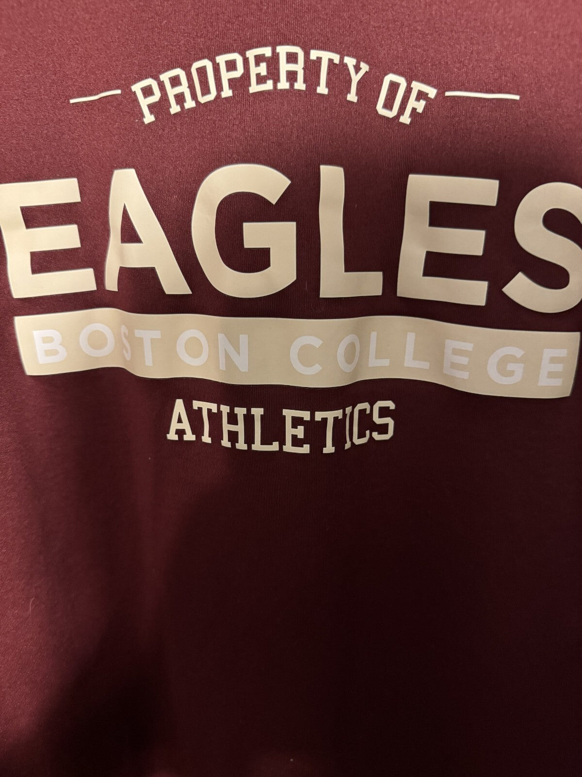 Boston College Eagles New Balance Red short sleeve tee shirt Men's size L