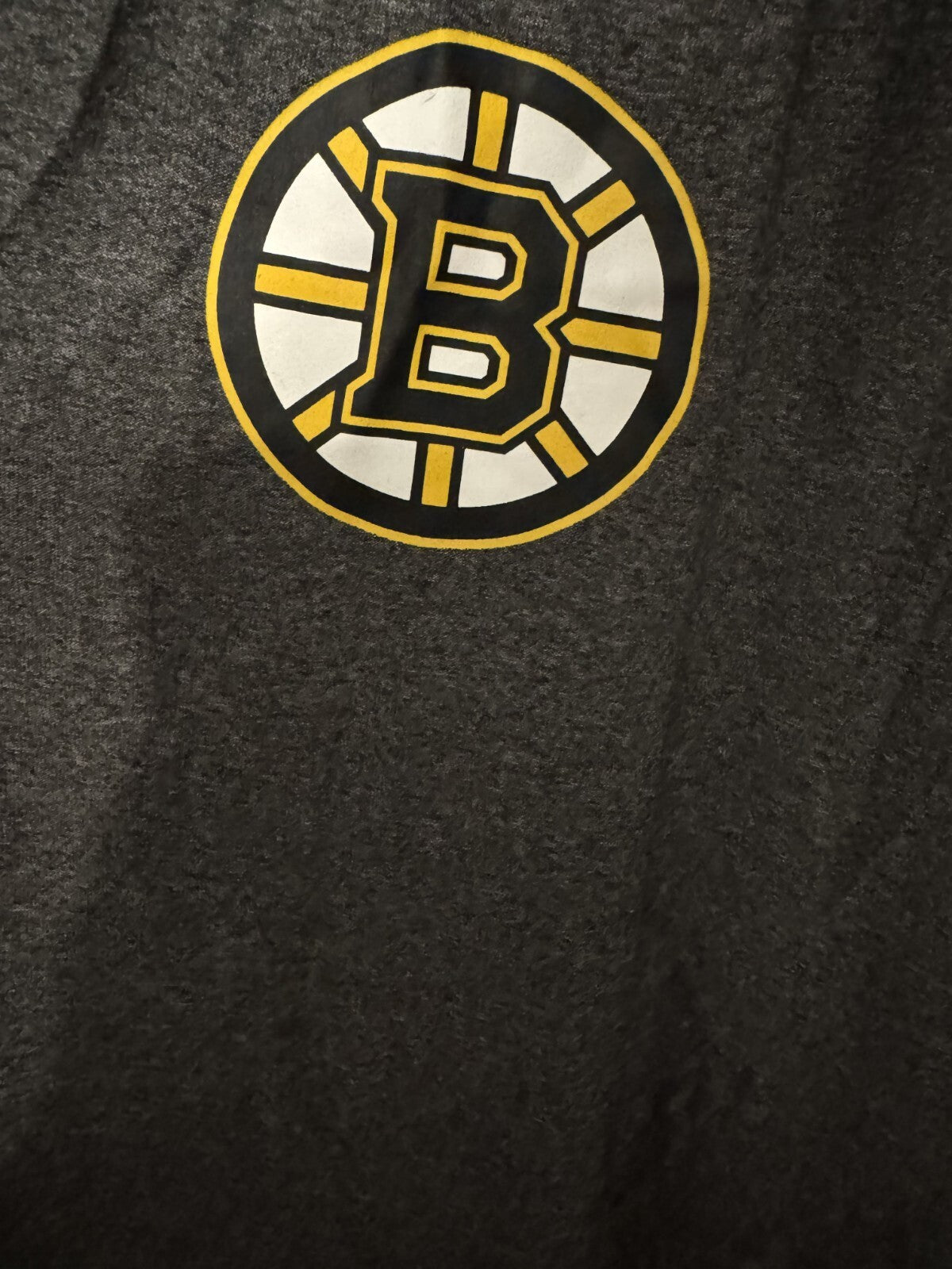 Boston Bruins Fanatics Polo Shirt Gray Men's Sz L