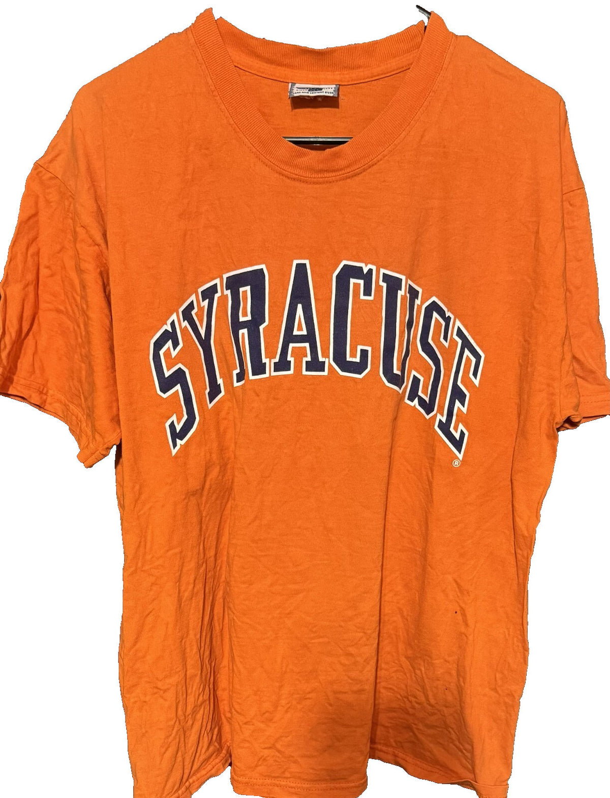 Syracuse Orangemen Logo Tee Men's L (?) Orange