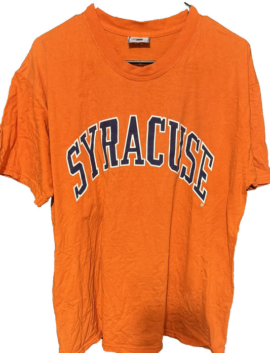 Syracuse Orangemen Logo Tee Men's L (?) Orange
