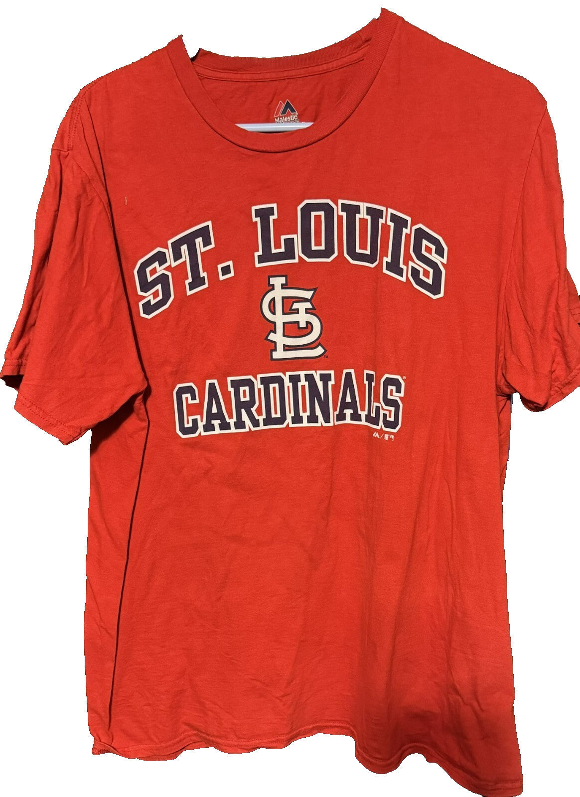 St. Louis Cardinals Majestic T-Shirt Size L Red