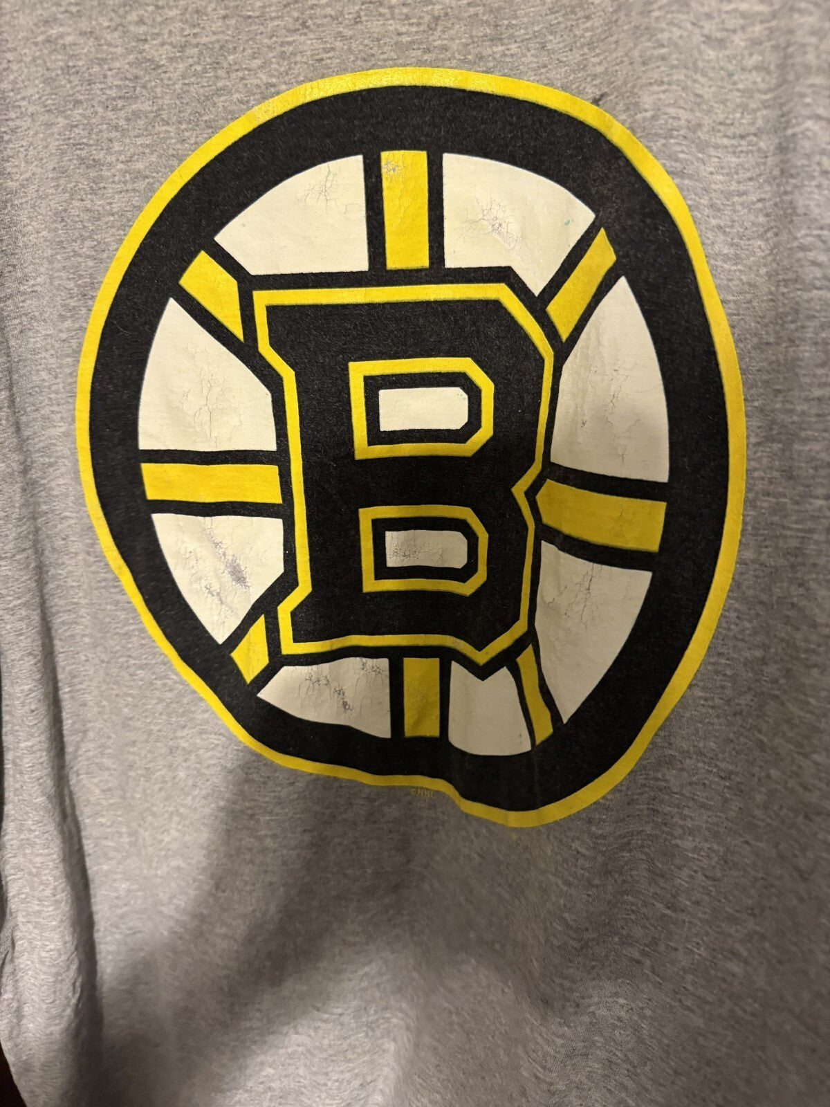 Boston Bruins Zdeno Chara #33 Gray Tee Men's Sz XL