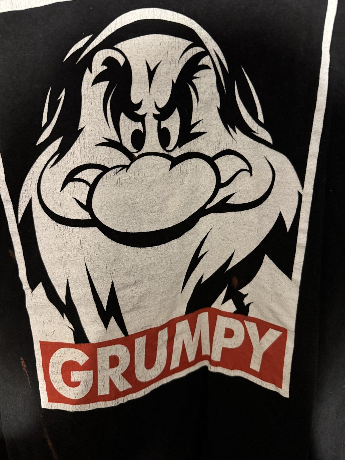 Grumpy Seven Dwarves Disney T-Shirt Blue Men's Size XL
