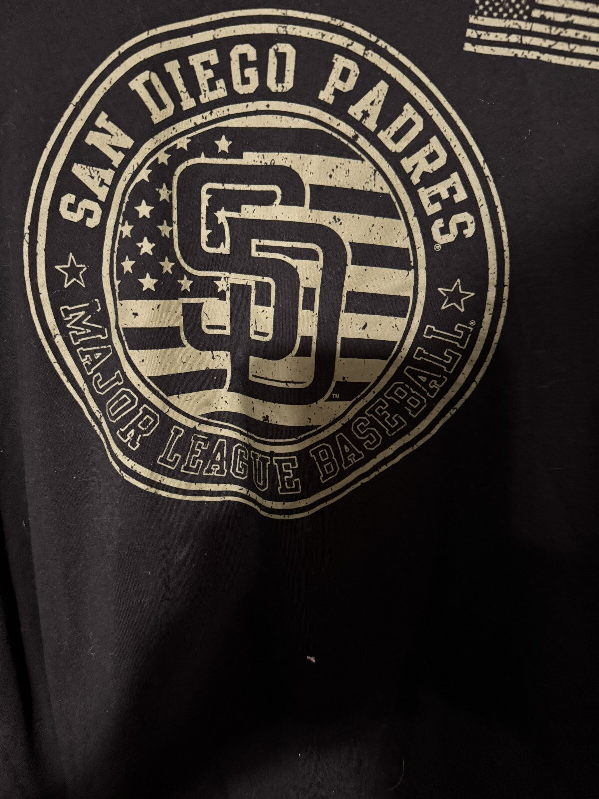San Diego Padres New Era Black Tee Men Sz L New Without Tags