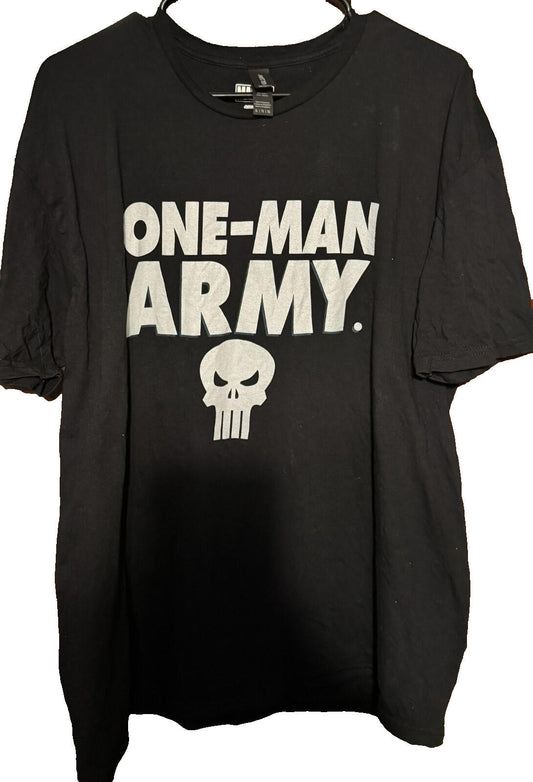 The Punisher Marvel T-Shirt Men's Size XL Black