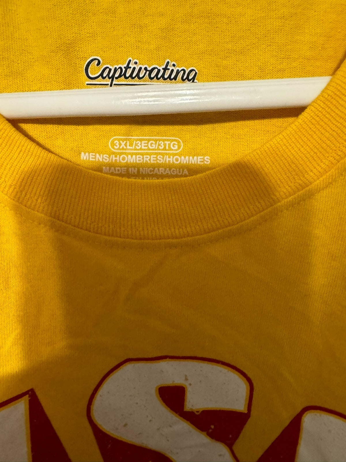 USC Trojans T-shirt Men's Sz 3XL Yellow NEW WITHOUT TAGS