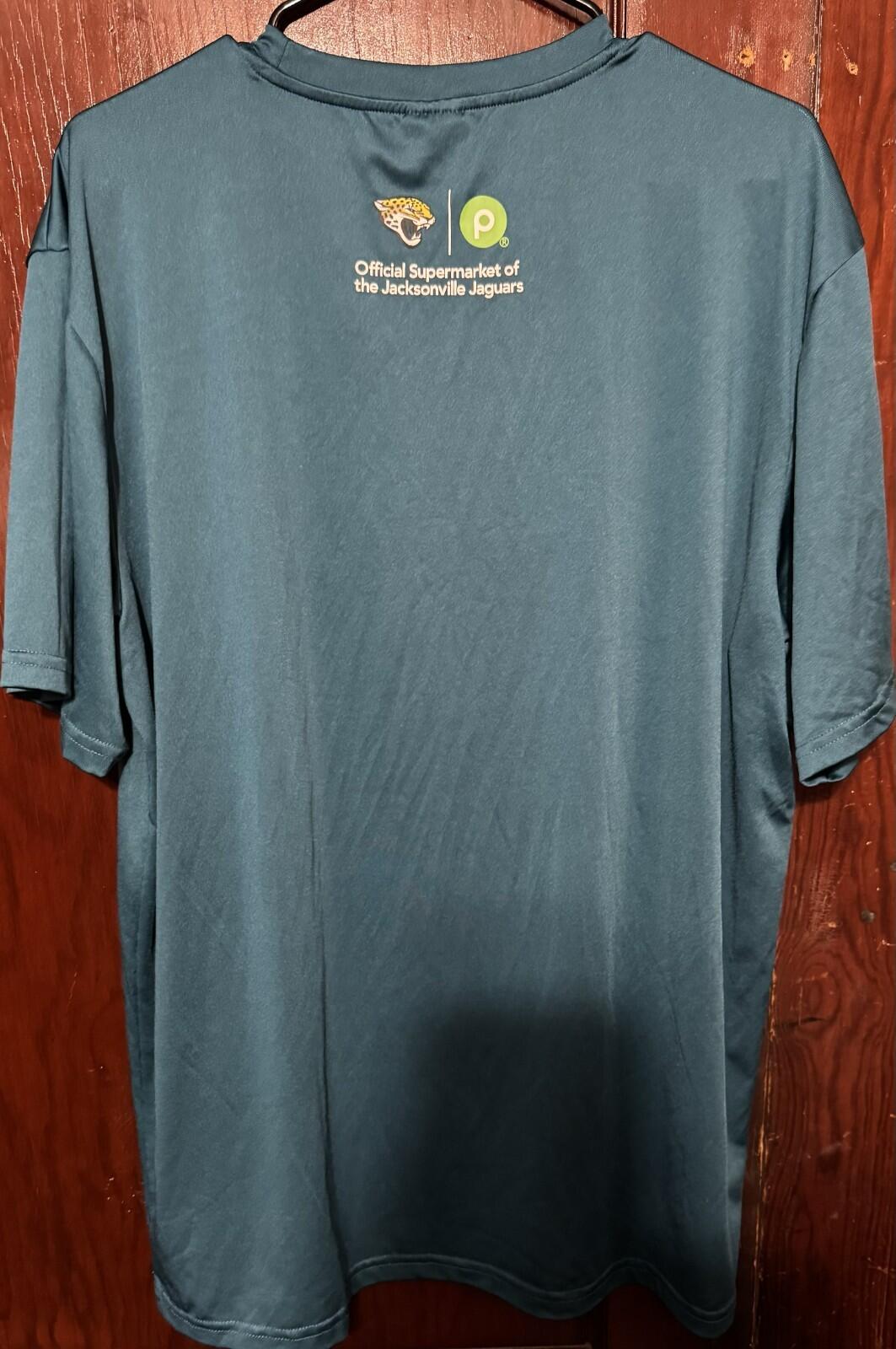 Jacksonville Jaguars Teal Short Sleeve T-shirt Size XL