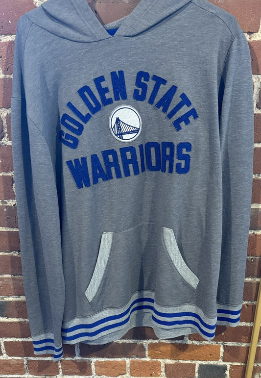 Golden State Warriors Men Sz L Fanatics Gray Pullover Hoodie
