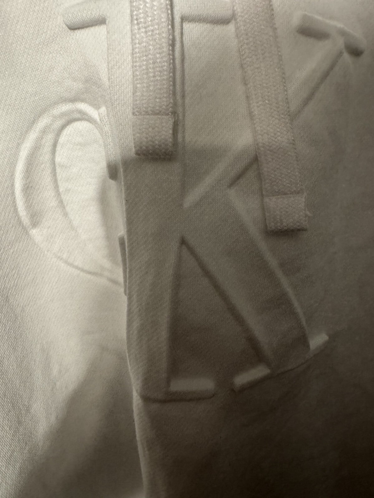 Calvin Klein Logo Hoodie sweatshirt Men's Size XL White