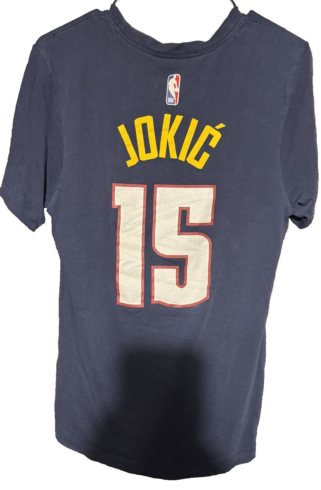 Denver Nuggets Jokic Nike Player T-Shirt Men Size S Blue