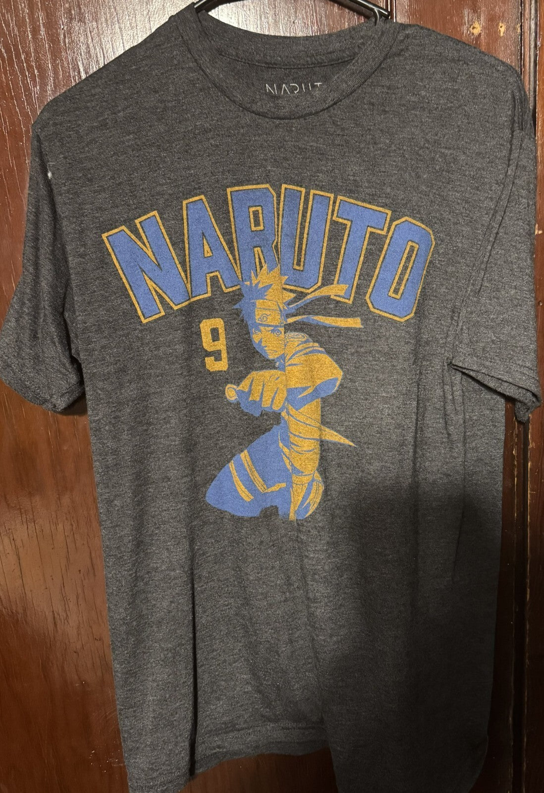 Naruto anime T-Shirt Men's Size M Gray
