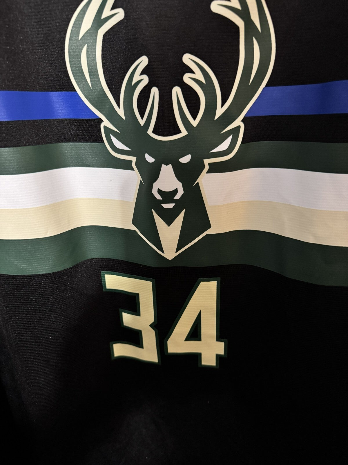 Milwaukee Bucks Giannis Antetokounmpo Fanatics Jersey Black Men Sz XXL