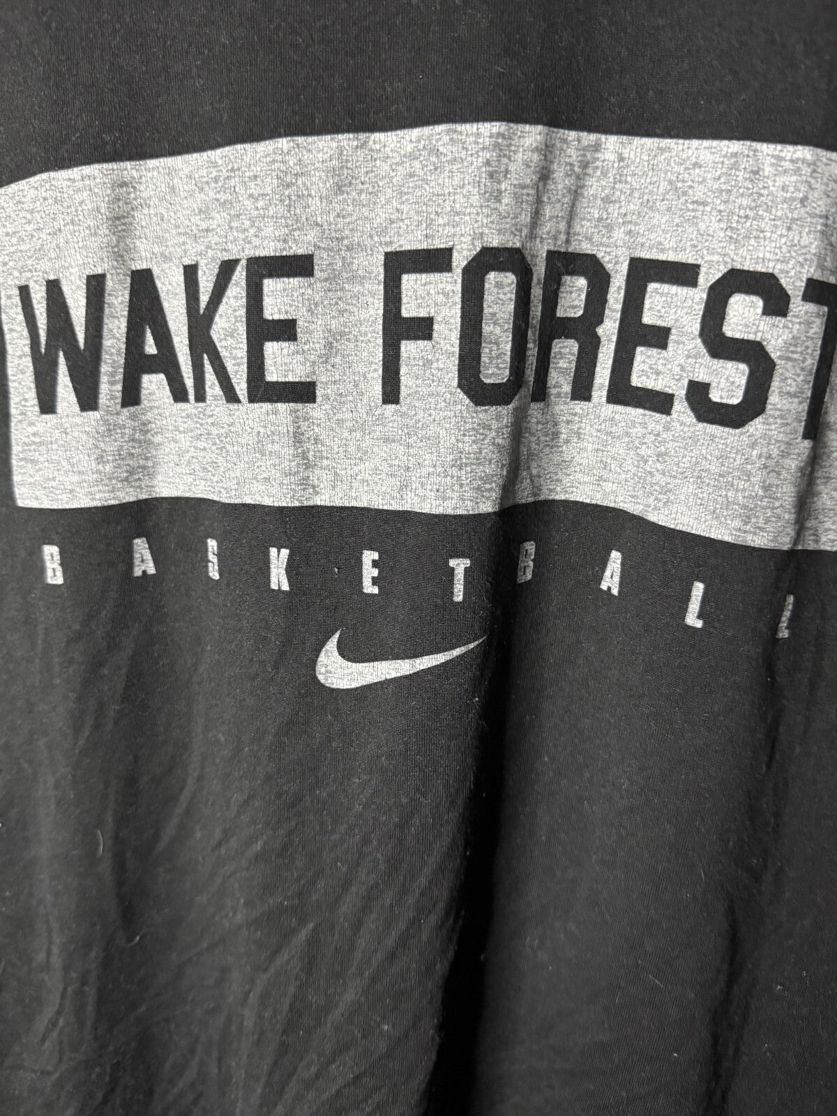 Wake Forest Demon Deacons Nike T-Shirt Sz L Black ACC