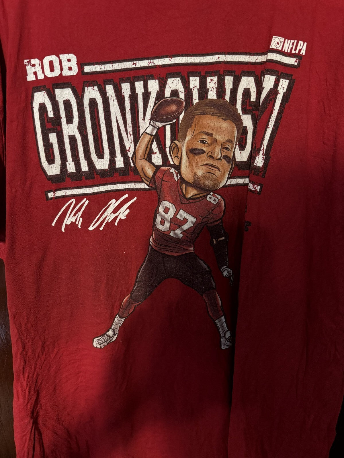 Tampa Bay Buccaneers Rob Gronkowski #87 Player T-Shirt Men XL ? Red