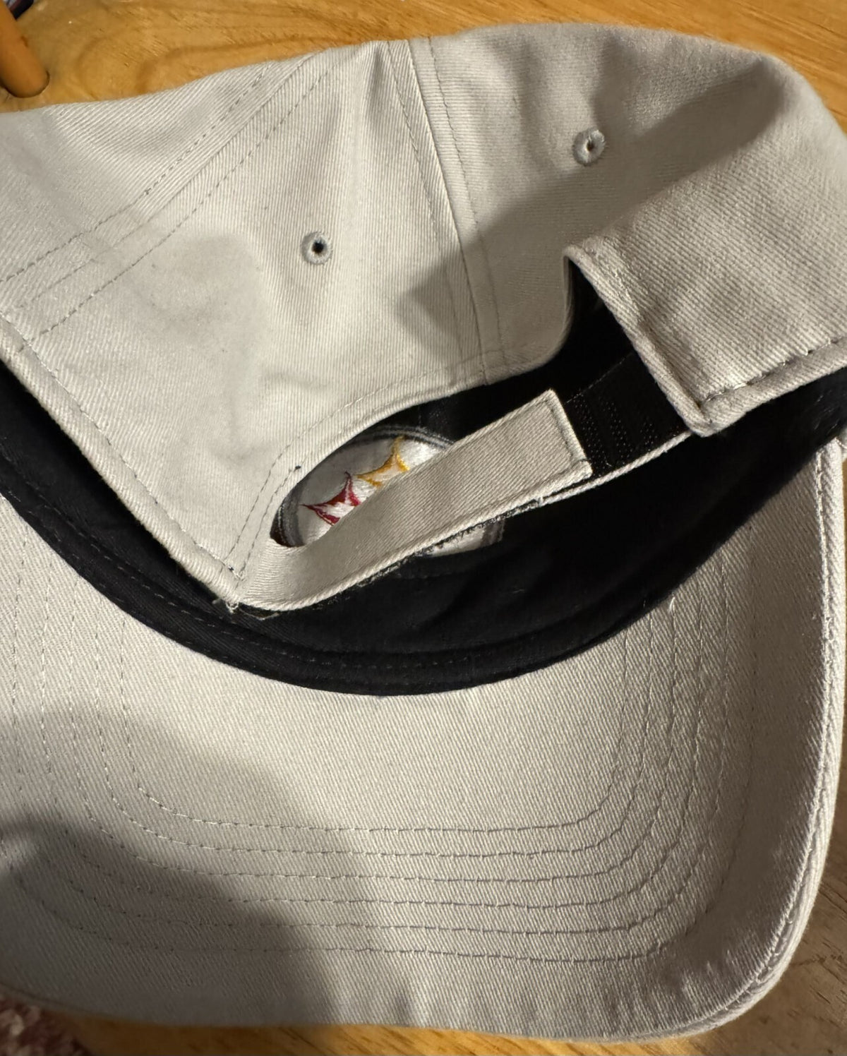 Pittsburgh Steelers Adjustable Hat Cap NFL Gray OSFA