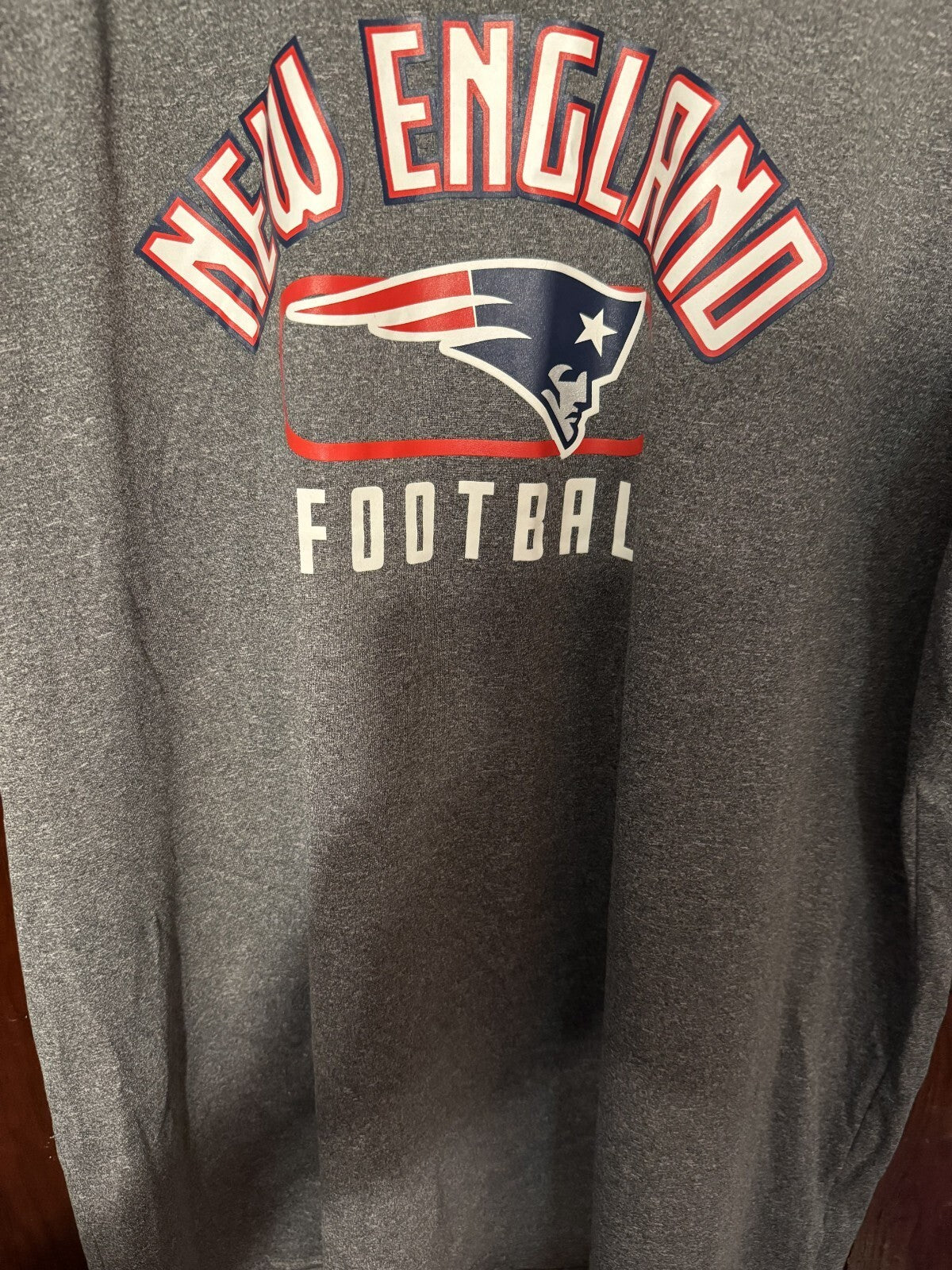 New England Patriots T-Shirt Men XXL Gray Dri-Fit