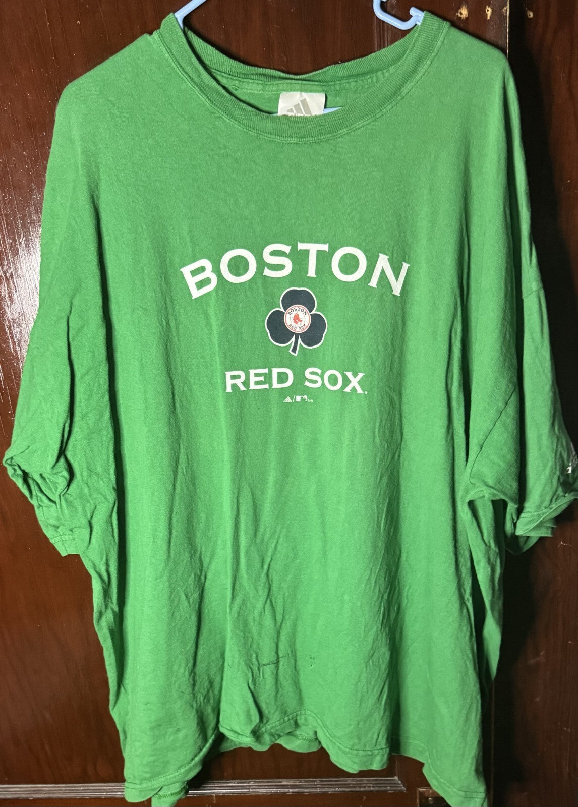 Boston Red Sox Short Sleeve Adidas T-Shirt Men's 2XL Green
