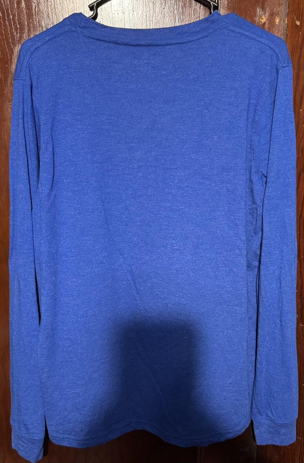 Kansas Jayhawks KU L/S T-Shirt Blue Men's Size L
