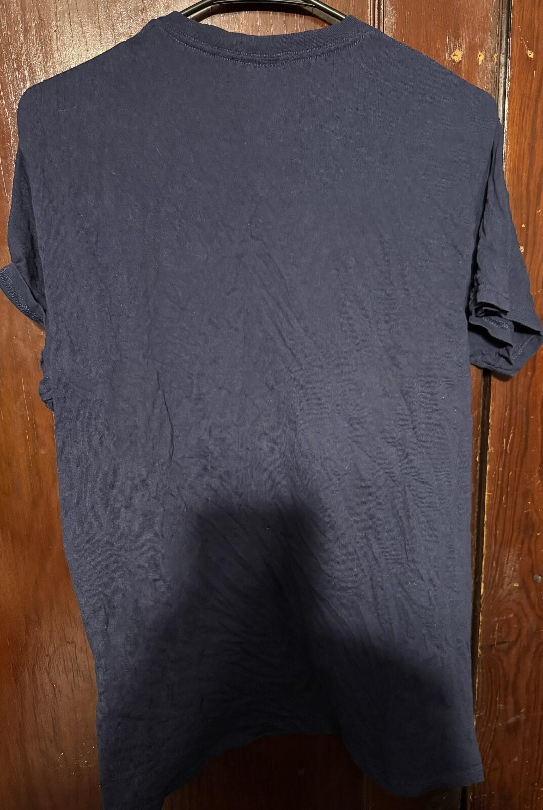 Detroit Tigers Blue T-Shirt Blue Men's Size Med MLB